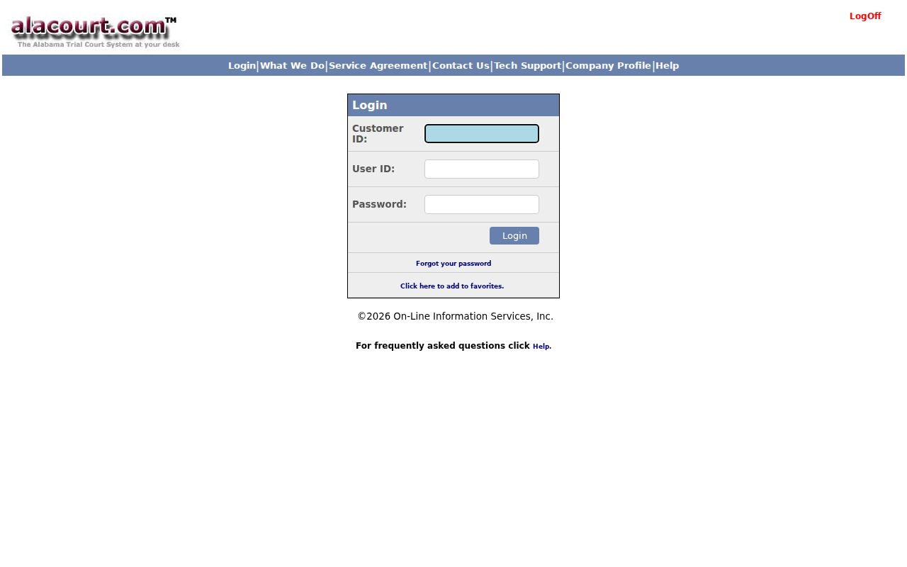 Lowndes County case search through the Alacourt subscription product