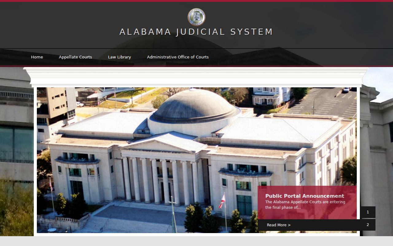 Lowndes County court date research from the Alabama appellate judiciary portal